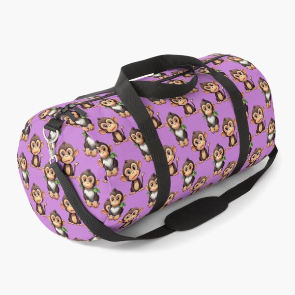 Item preview, Cute Little Monkeys Pattern Design - Purple  designed and sold by PatternTitan.