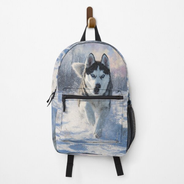 Item preview, A Siberian Husky dashing through fresh snow, Dogs in Motion designed and sold by CDC40.