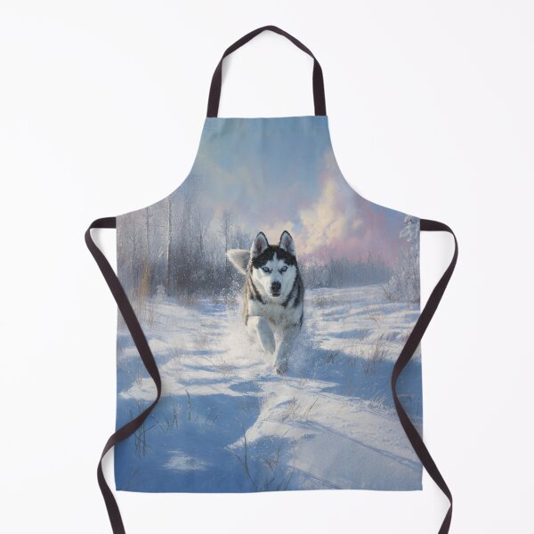 Item preview, A Siberian Husky dashing through fresh snow, Dogs in Motion designed and sold by CDC40.