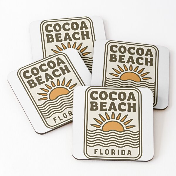 Item preview, Cocoa Beach Florida - Sign designed and sold by TheOldMittenIllustrated.