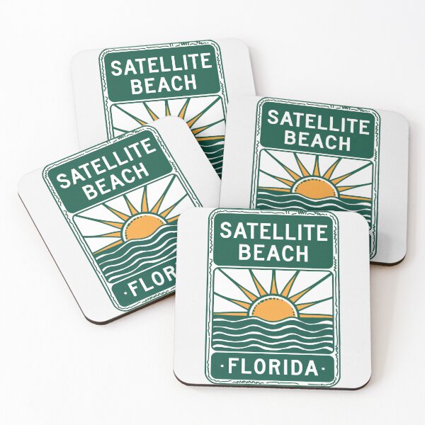 Item preview, Satellite Beach Florida - Sign designed and sold by TheOldMittenIllustrated.