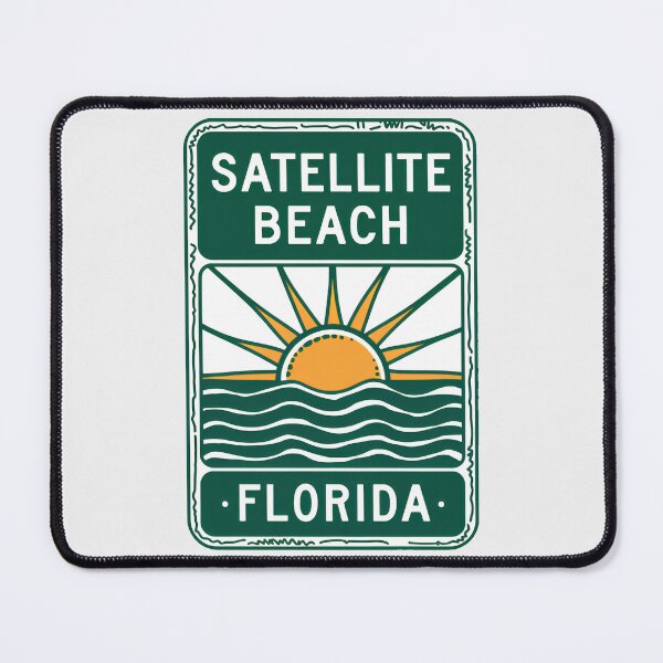 Item preview, Satellite Beach Florida - Sign designed and sold by TheOldMittenIllustrated.