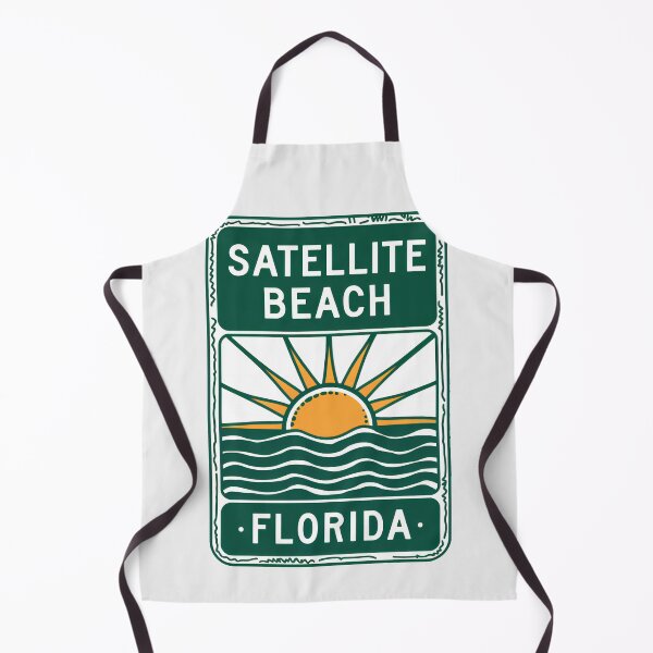 Item preview, Satellite Beach Florida - Sign designed and sold by TheOldMittenIllustrated.