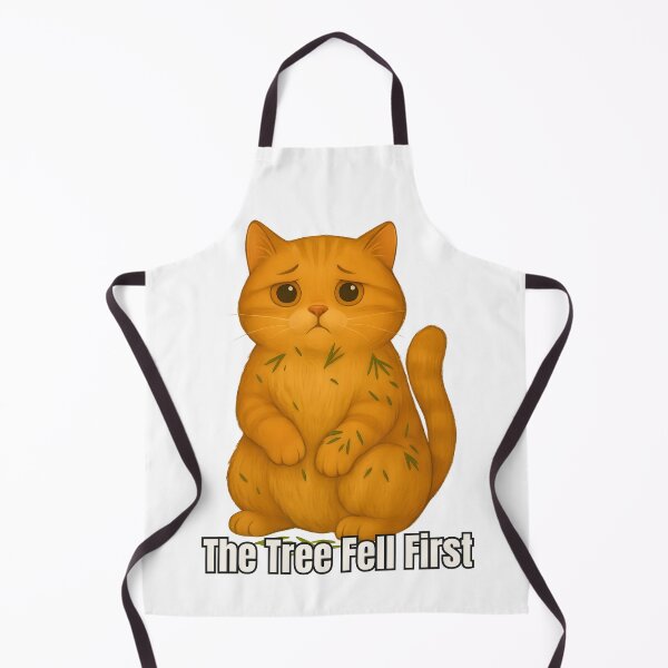 Item preview, Innocent Christmas Cat – The Tree Fell First designed and sold by SVALANART.
