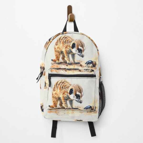 Item preview, Desert lovers, meerkats observe dung beetles designed and sold by LiskoDesign.