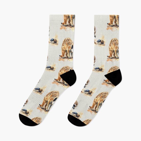 Item preview, Desert lovers, meerkats observe dung beetles designed and sold by LiskoDesign.