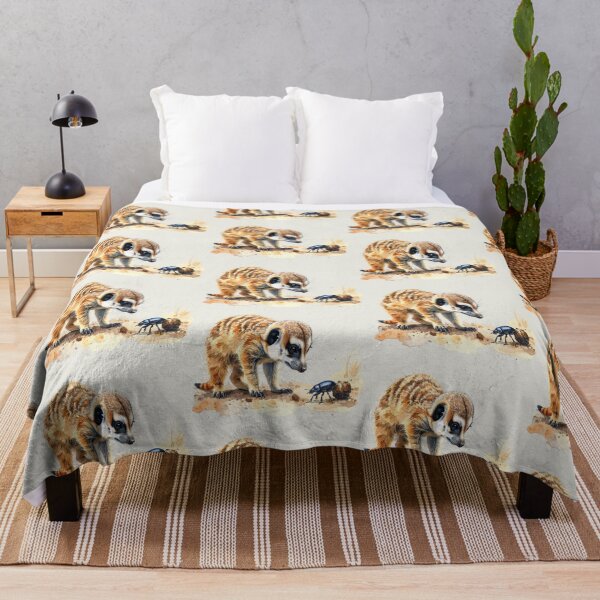 Item preview, Desert lovers, meerkats observe dung beetles designed and sold by LiskoDesign.