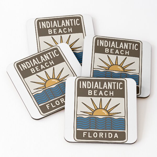 Artikelvorschau, Indialantic Beach, Florida – Schild entworfen und verkauft von TheOldMittenIllustrated.