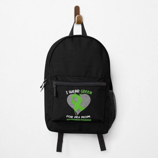 Item preview, Green Ribbon Gastroparesis Awareness Feather Mom Support Design designed and sold by Nocturnal-Vines.