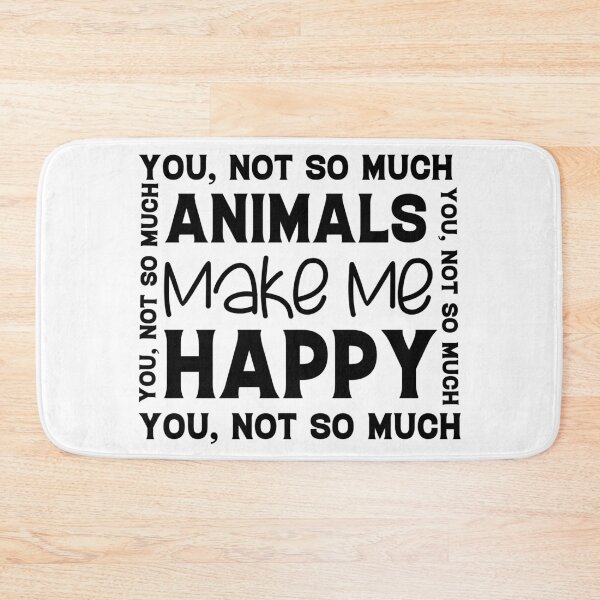 Item preview, Animals Make Me Happy Humans Make My Head Hurt Sarcastic Quote Funny Humor Gift Idea for Pet Lovers designed and sold by karibov.
