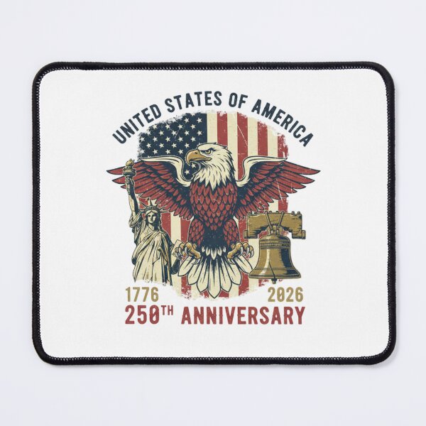 Item preview, US 250th Anniversary Vintage Patriotic Eagle Liberty Bell designed and sold by chattsuede.