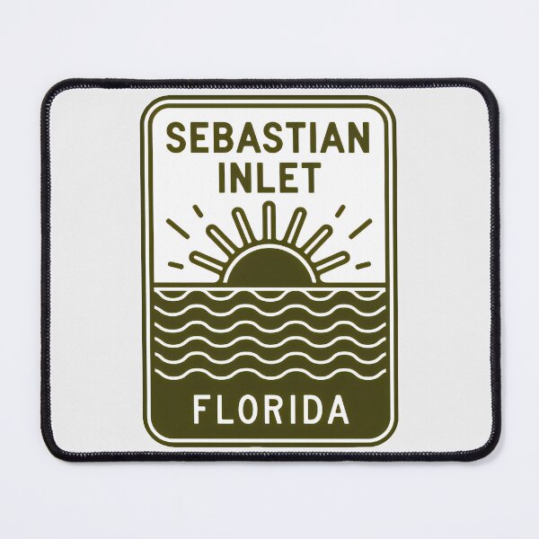 Item preview, Sebastian Inlet Beach Florida - Sign designed and sold by TheOldMittenIllustrated.