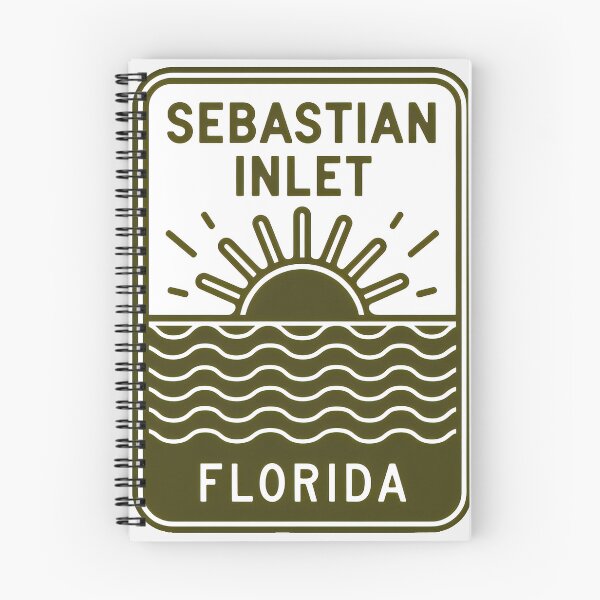 Item preview, Sebastian Inlet Beach Florida - Sign designed and sold by TheOldMittenIllustrated.