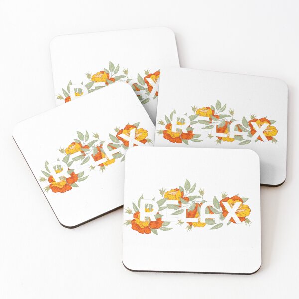 Item preview, RELAX Floral Typography | Cozy Orange Rose Garden Design designed and sold by ShirtChaos.