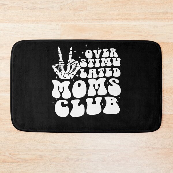 Item preview, Groovy Overstimulated Moms Club Funny Retro Skeleton Hand designed and sold by Nocturnal-Vines.