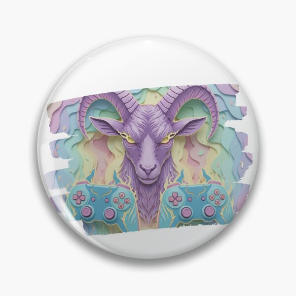 Item preview, Papercraft Goat Gaming Art designed and sold by LoganDzign.