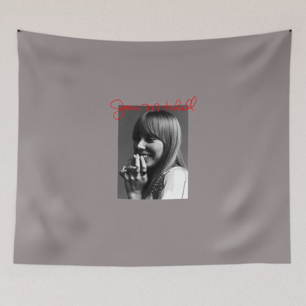 Item preview, MUSIC-VINTAGE-JONI-GIFT-FANS-MITCHELL-BLACK-STENCIL-DESIGNS-BEST-WOMEN-MEN designed and sold by MaliahConno.