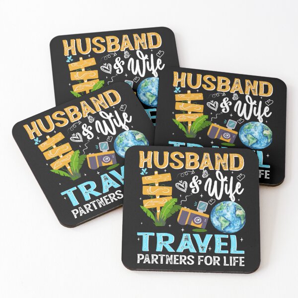 Item preview, Husband Wife Travel Partners For Life Cute Couple Matching Design designed and sold by Nocturnal-Vines.