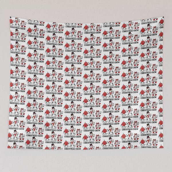Item preview, Retro Christmas Cartoon Characters Walking Together designed and sold by DariusZD.