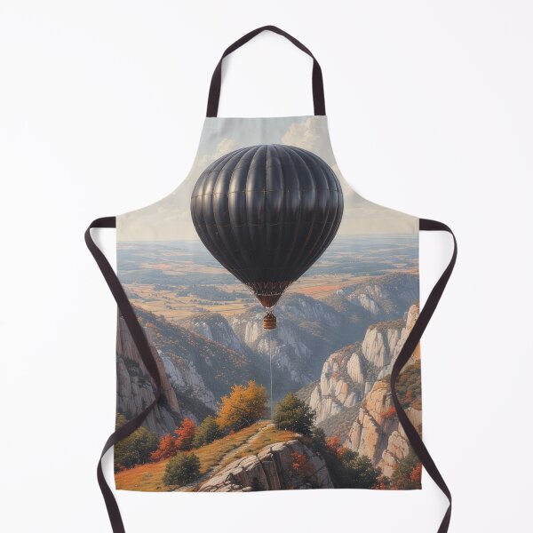 Item preview, Black balloon over picturesque mountain landscape designed and sold by Mianku | Für das Leben.