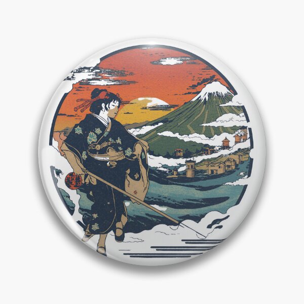 Item preview, Fiju Samurai – Japanese vintage illustration designed and sold by DesignGBA.