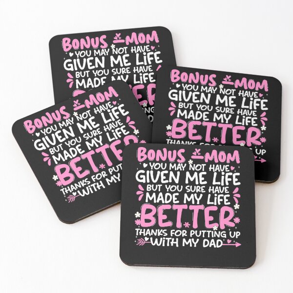 Item preview, Funny Bonus Mom Stepmom Quote Thanks For Putting Up With Dad designed and sold by Nocturnal-Vines.