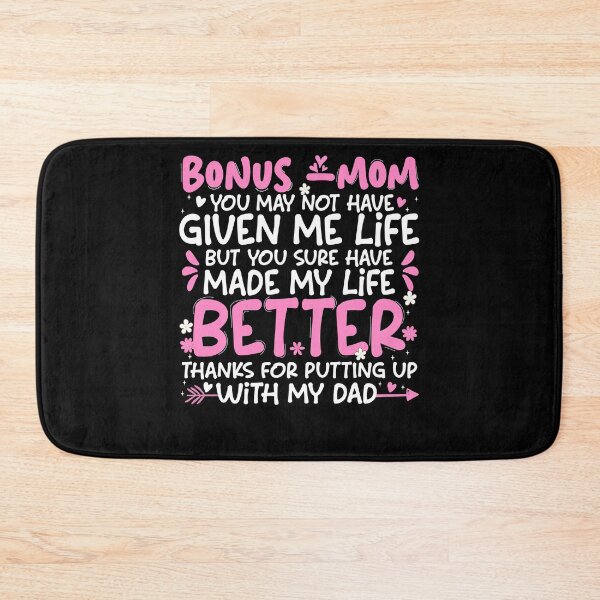 Item preview, Funny Bonus Mom Stepmom Quote Thanks For Putting Up With Dad designed and sold by Nocturnal-Vines.
