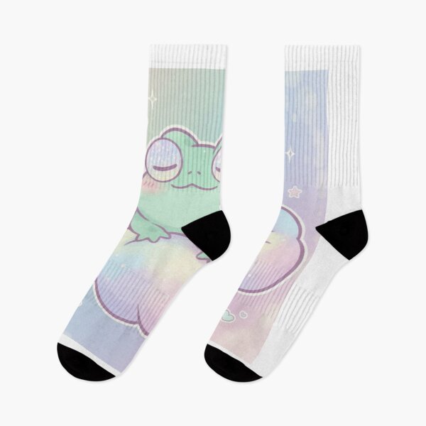 Item preview, Koko Frog Dreaming | Pastel Mint Frog Digital Art | Sleeping Kawaii Chibi Character | KokoNPudding Original designed and sold by KokoNPudding.