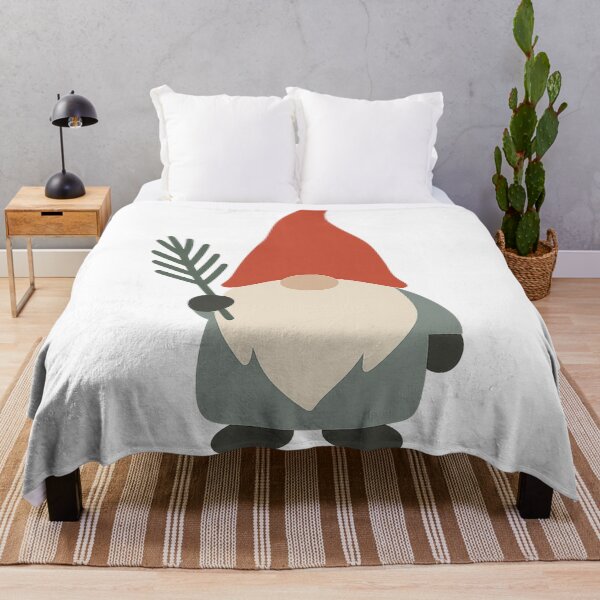Item preview, Minimal Christmas Gnome with Pine - Cute Scandi Holiday Gnome designed and sold by PunchDrop.