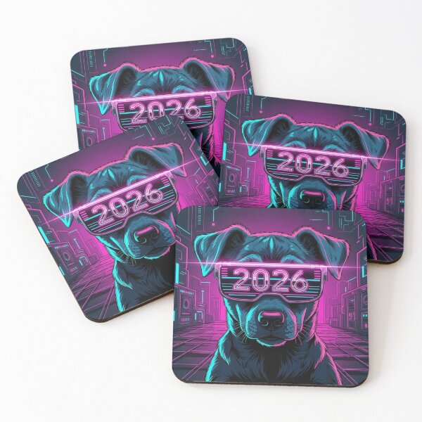 Item preview, Pup with Laser Glasses 2026 designed and sold by PetJoyPrintsCO.