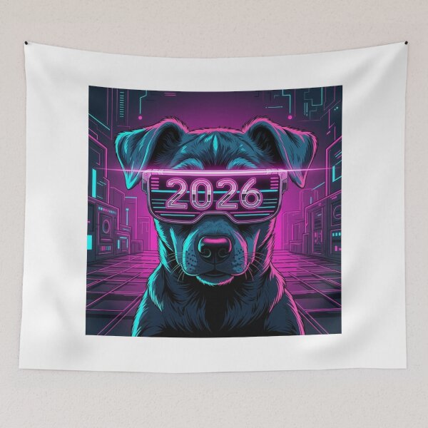 Item preview, Pup with Laser Glasses 2026 designed and sold by PetJoyPrintsCO.