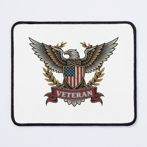 Item preview, Veteran Eagle Vintage Patriotic Military Honor Emblem designed and sold by chattsuede.
