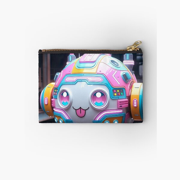 Item preview, Kawaii Cyberpunk Hover Bot – Pastel Neon Baby designed and sold by NordseeSteel.
