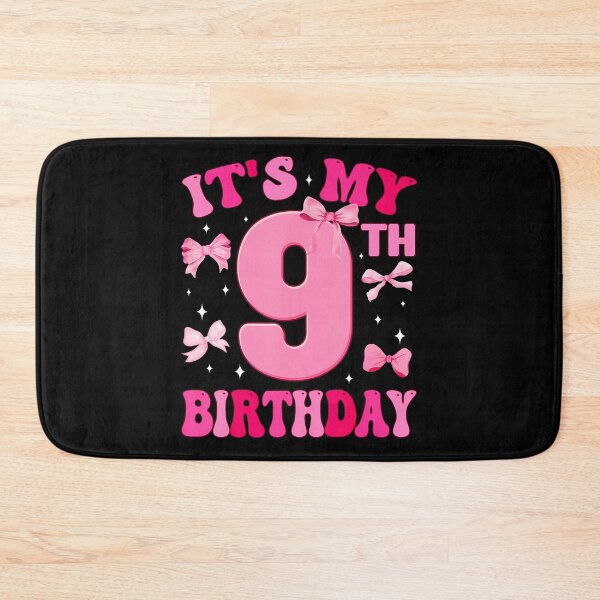 Item preview, It'S My 9Th Birthday Girl Coquette Bow 9 Year Old Party Girl designed and sold by TysonLangosh.