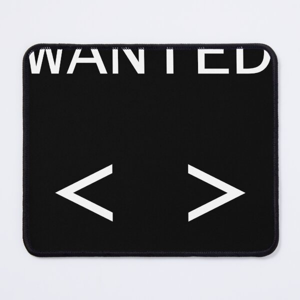 Item preview, WANTED <> | HTML / Tag Brackets — Dev Humor by Code 6 Coffee designed and sold by Code6Coffee.