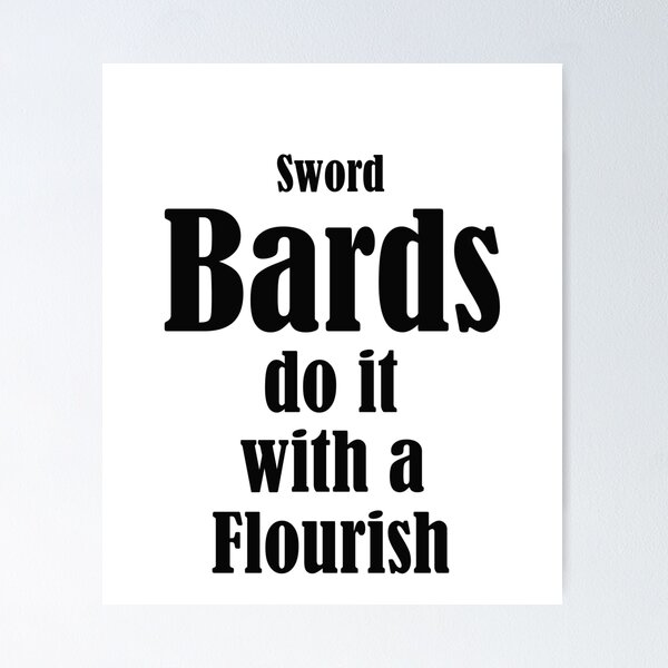 Item preview, Bards Do It - Sword - Black designed and sold by EchoTheBard.