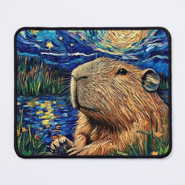 Item preview, The Spiritual Capybara / Starry Night designed and sold by Myra365Art.