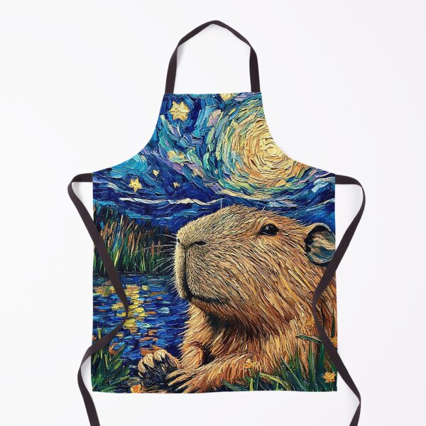 Item preview, The Spiritual Capybara / Starry Night designed and sold by Myra365Art.