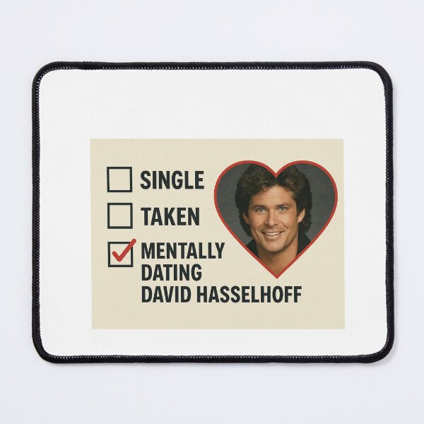 Item preview, David hasselhoff - Mentally dating christmas birthday boyfriend meme funny prank designed and sold by CheeseBlueprint.