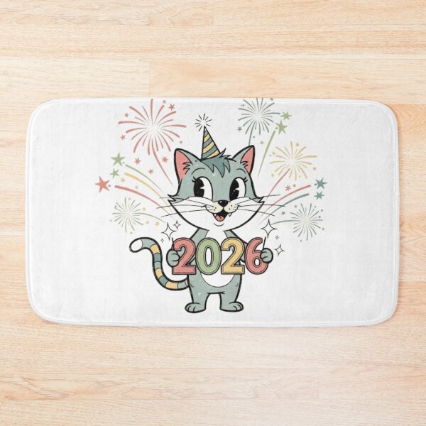 Item preview, Vintage Cat Celebrating 2026 designed and sold by PetJoyPrintsCO.
