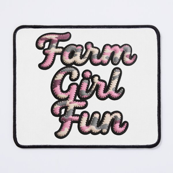 Item preview, Farm Girl Fun Patch – Pink Camo Western Country Aesthetic designed and sold by rustyroofco.