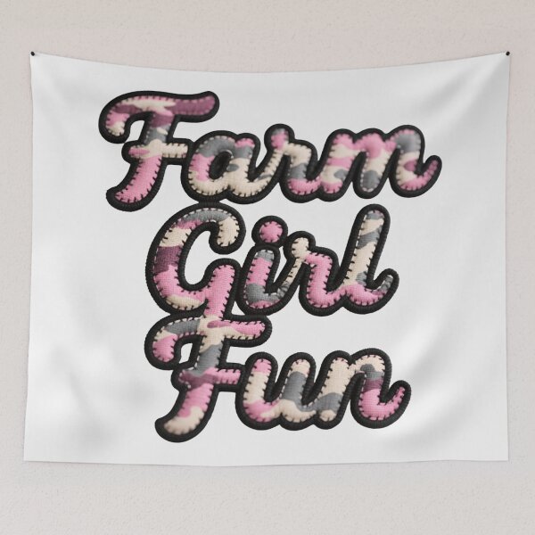 Item preview, Farm Girl Fun Patch – Pink Camo Western Country Aesthetic designed and sold by rustyroofco.