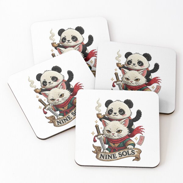 Item preview, Nine Sols Yi & Shuanshuan Faux Embroidery Patch Panda Rider designed and sold by GeniePixel.