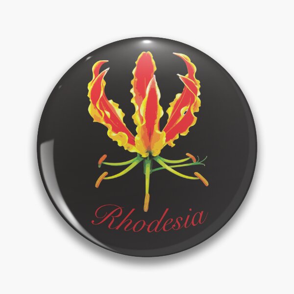 Item preview, Flame Lily “Rhodesia” — Bold Red-Gold Botanical on Black designed and sold by MvuuStudio.