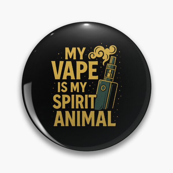 Item preview, My Vape Is My Spirit Animal – Golden Glow Vape Design designed and sold by House of Taste Vape Designs.