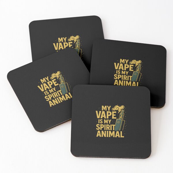 Item preview, My Vape Is My Spirit Animal – Golden Glow Vape Design designed and sold by House of Taste Designs.