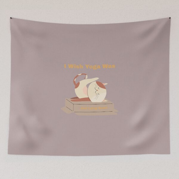 Item preview, Wish Yoga Was Just Lying Down yoga. designed and sold by "Vibe & Style Merch".