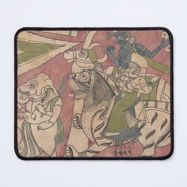 Item preview, Ganesha Leads Shiva and Durga in Procession designed and sold by AnimaliaStar.