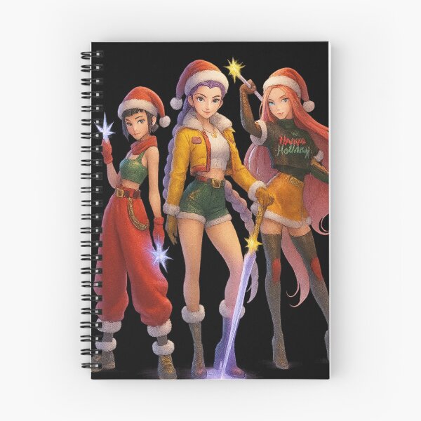 Item preview, Fantasy Holiday Girl Trio – Magical Christmas Warrior Art designed and sold by chriswils.