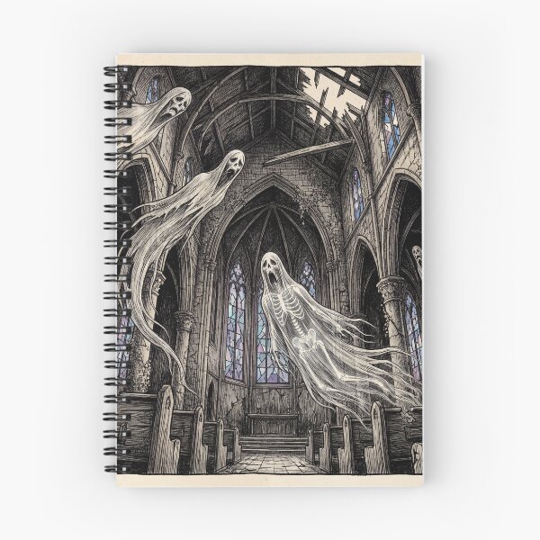 Item preview, Gothic Mansion Haunting nightmare illustration art designed and sold by Vintage Designs +.